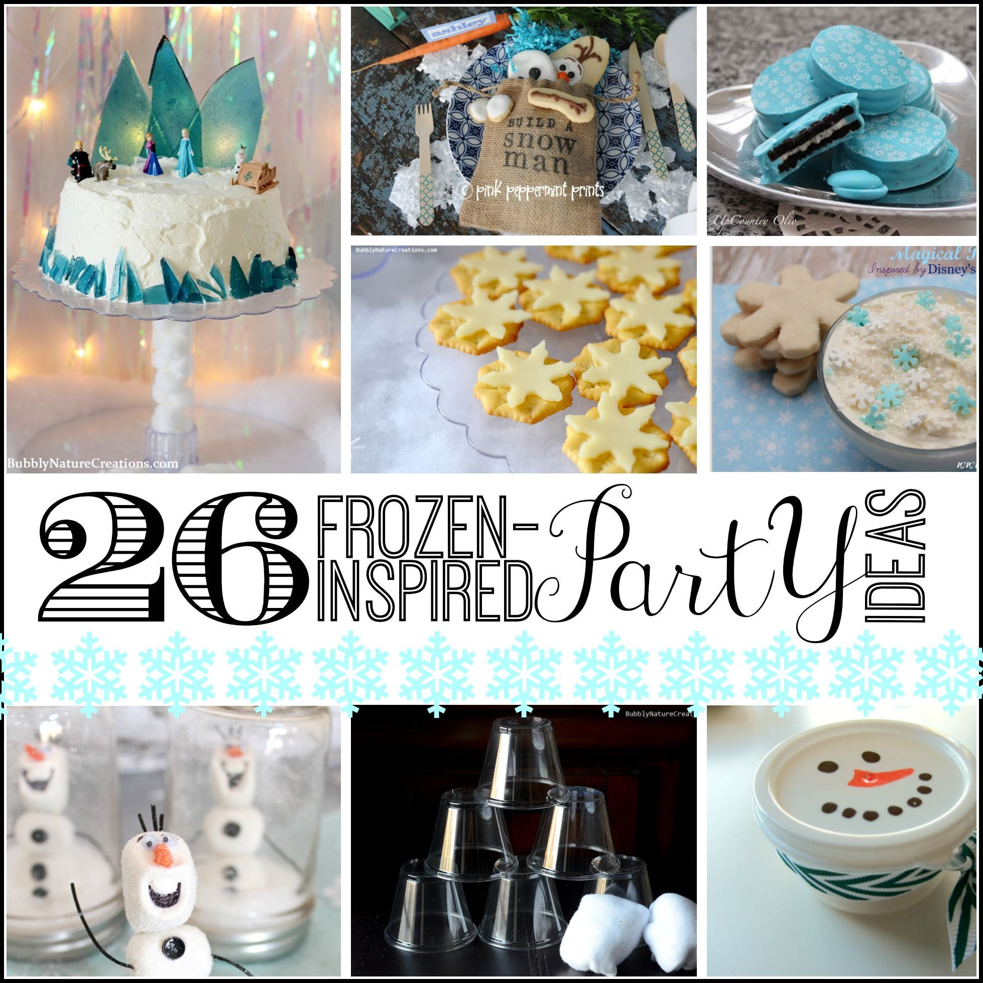 Frozen Tea Party Ideas
 If your little one is Elsa and Anna obsessed throw a