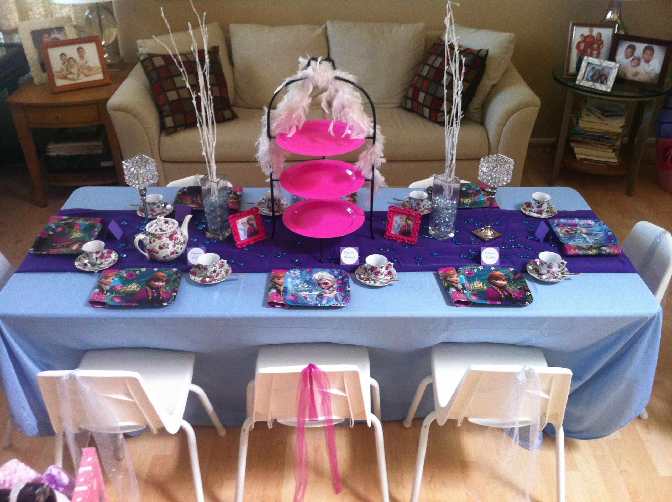 Frozen Tea Party Ideas
 Traveling Tea Kids Parties