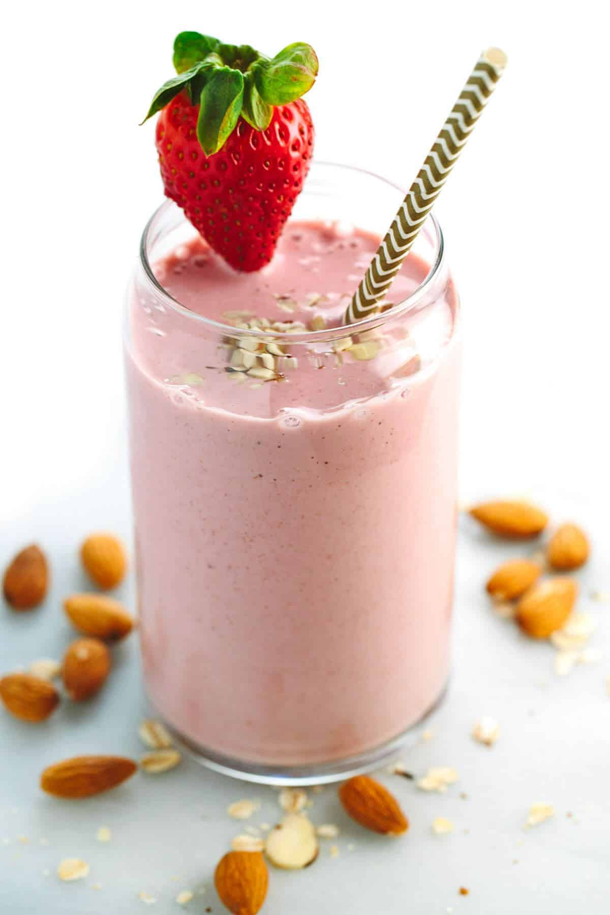 Fruit Smoothie Recipes With Yogurt
 Strawberry Banana Smoothie Recipe with Almond Milk