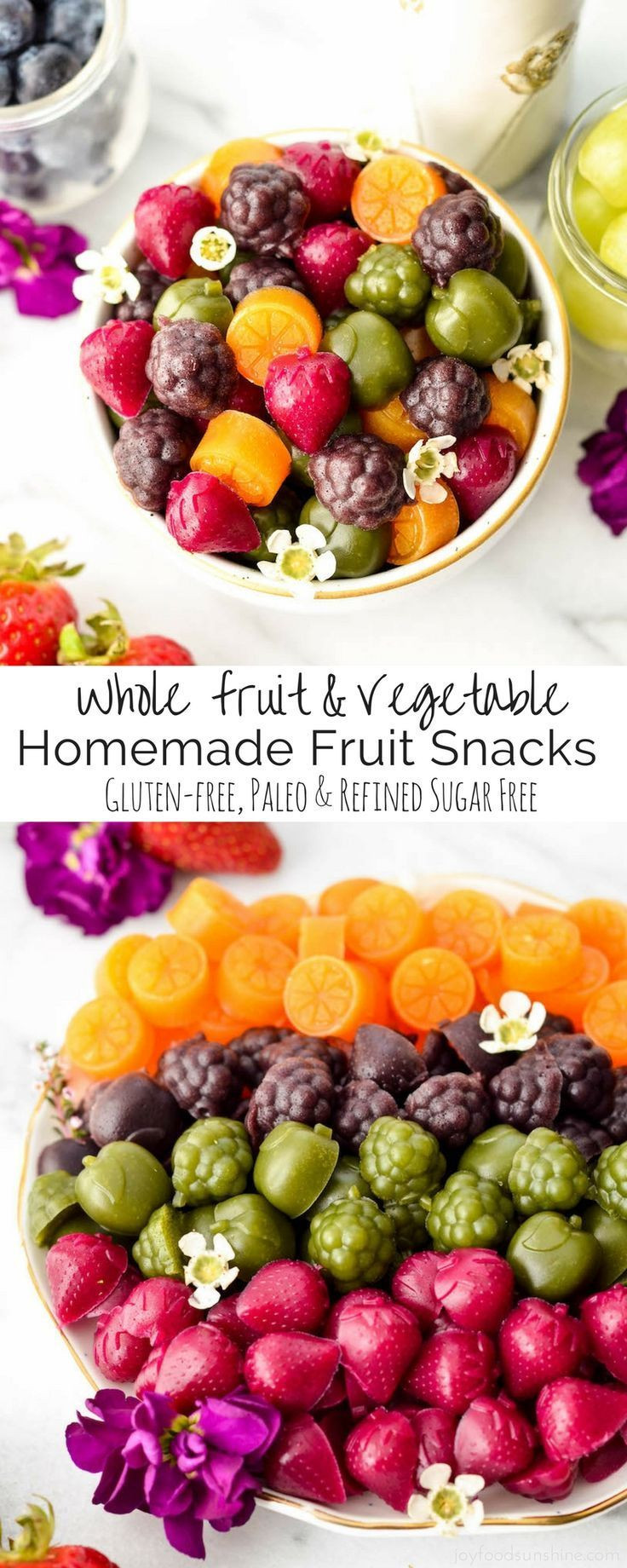 Fruit Snacks Recipe
 Homemade Fruit Snacks recipe made with whole fruits