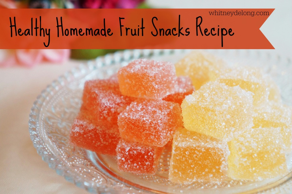 Fruit Snacks Recipe
 Healthy Homemade Fruit Snacks Recipe Whitney DeLong