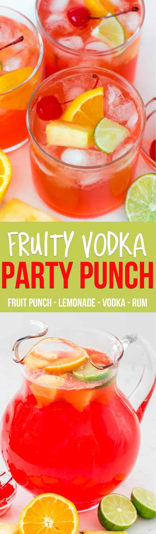 Fruity Drinks With Vodka
 Fruity Vodka Party Punch Crazy for Crust