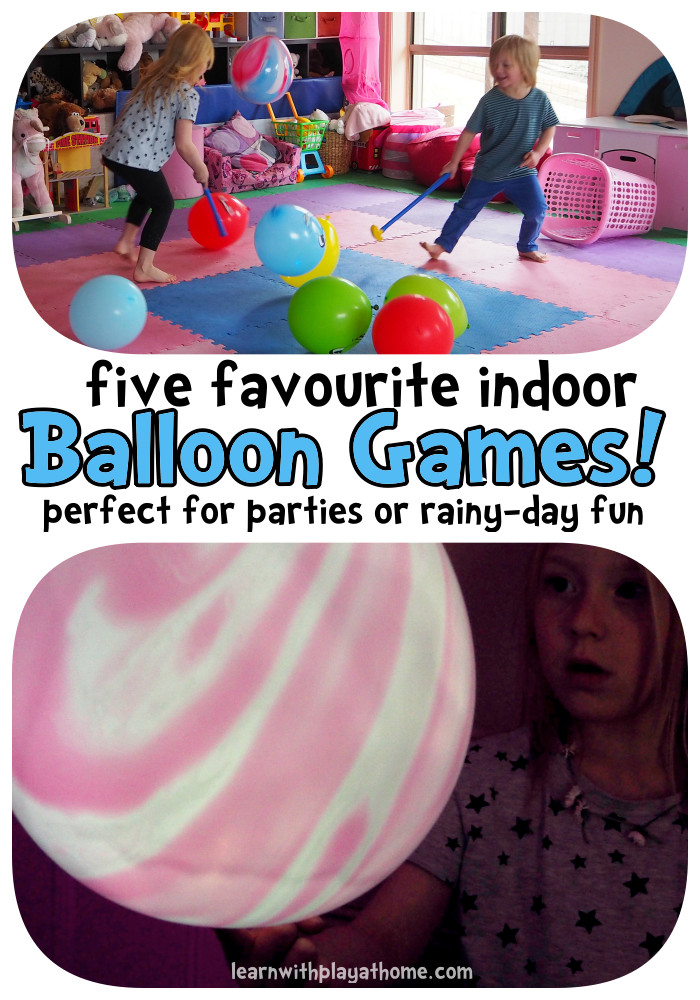 Fun Activities For Kids Birthday Party
 Learn with Play at Home 5 fun indoor balloon games Great