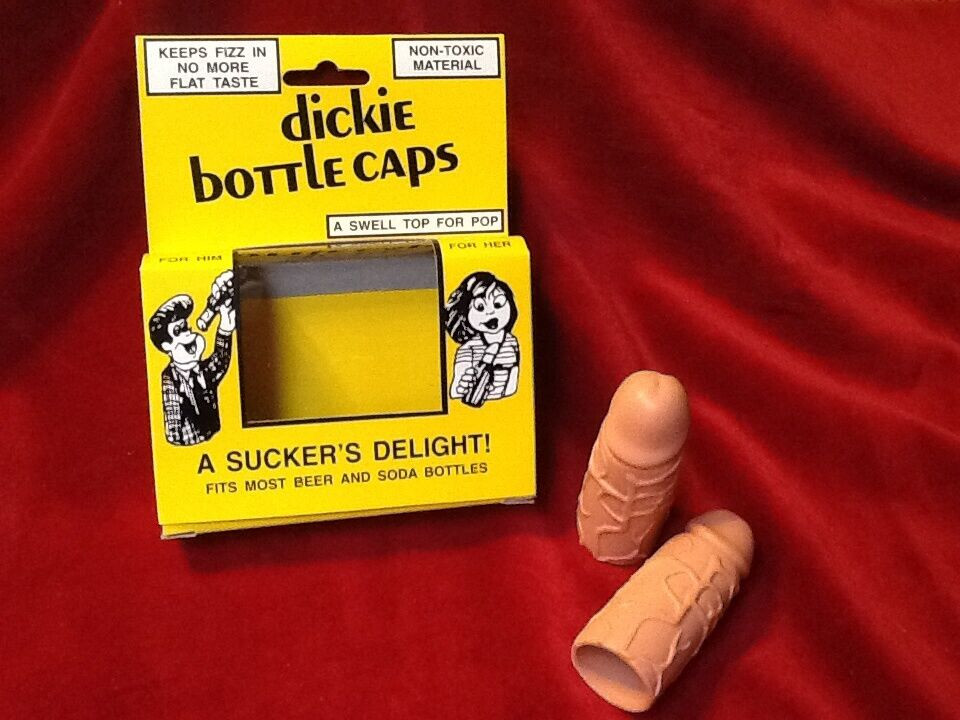 Fun Adult Gift
 Dickie Bottle Cap Caps Beer Topper Soda Funny Gag Gift