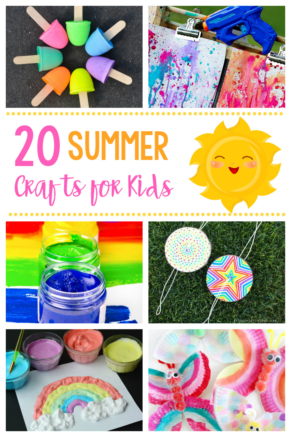 Fun Art Projects For Adults
 20 Simple & Fun Summer Crafts for Kids