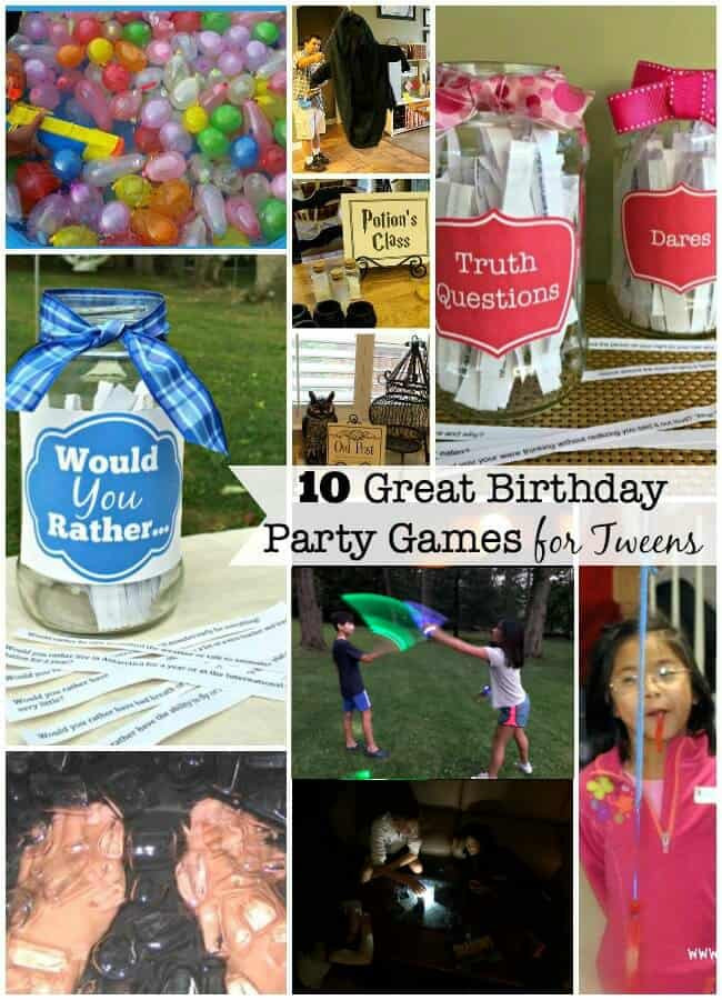 Fun Birthday Party Ideas For Tweens
 10 Great Birthday Party Games for Tweens Mom 6