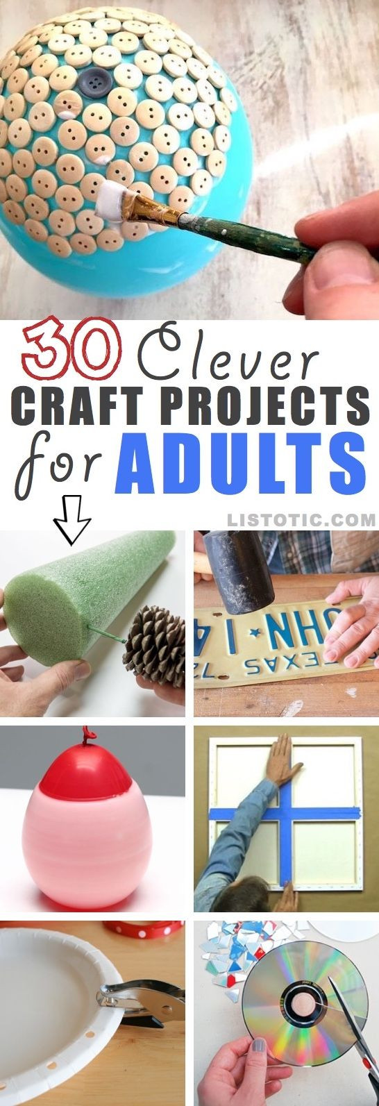 Fun Craft Ideas For Adults
 Easy DIY craft ideas for adults and teens for the home