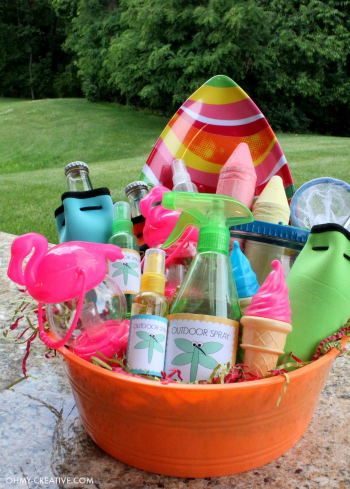 Fun Gift Basket Ideas
 Summer Party Gift Basket Oh My Creative