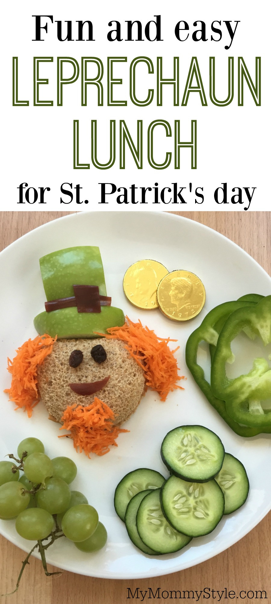 Fun St Patrick's Day Food
 Fun and easy Leprechaun lunch for St Patrick s day