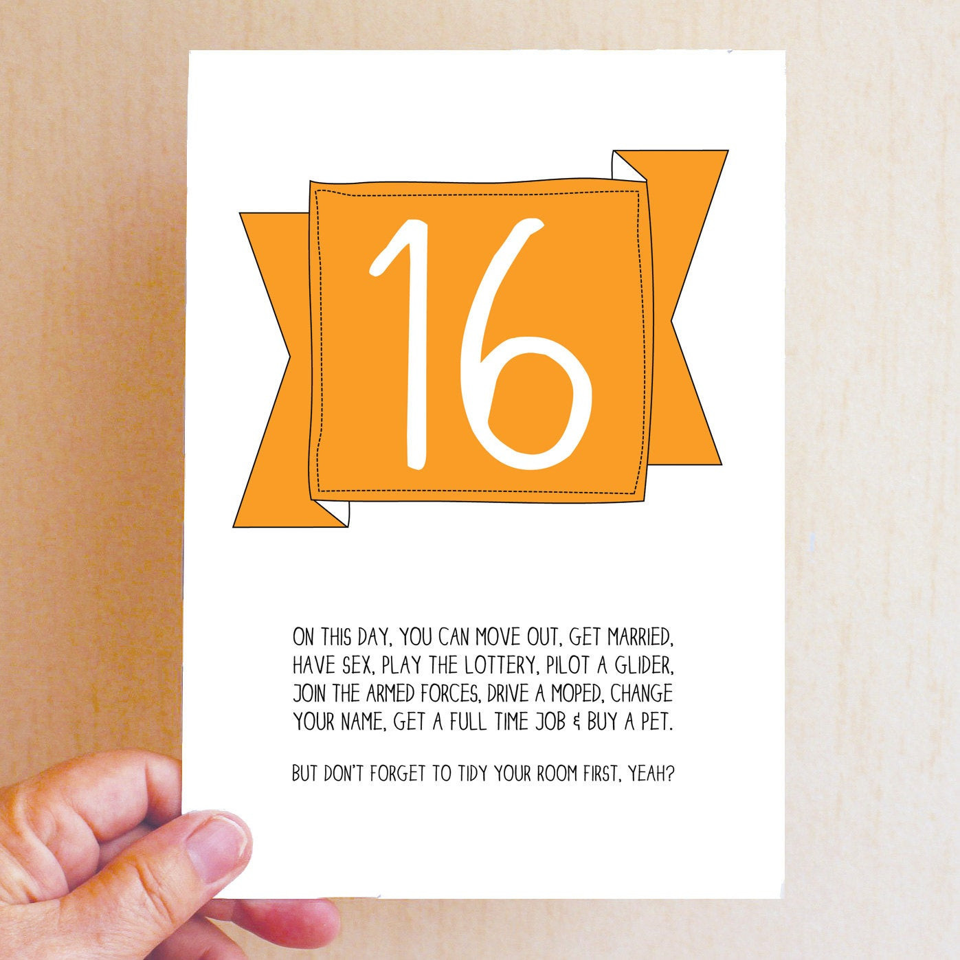 Funny 16th Birthday Cards
 16th Birthday Card Funny Birthday Card Funny 16 Card