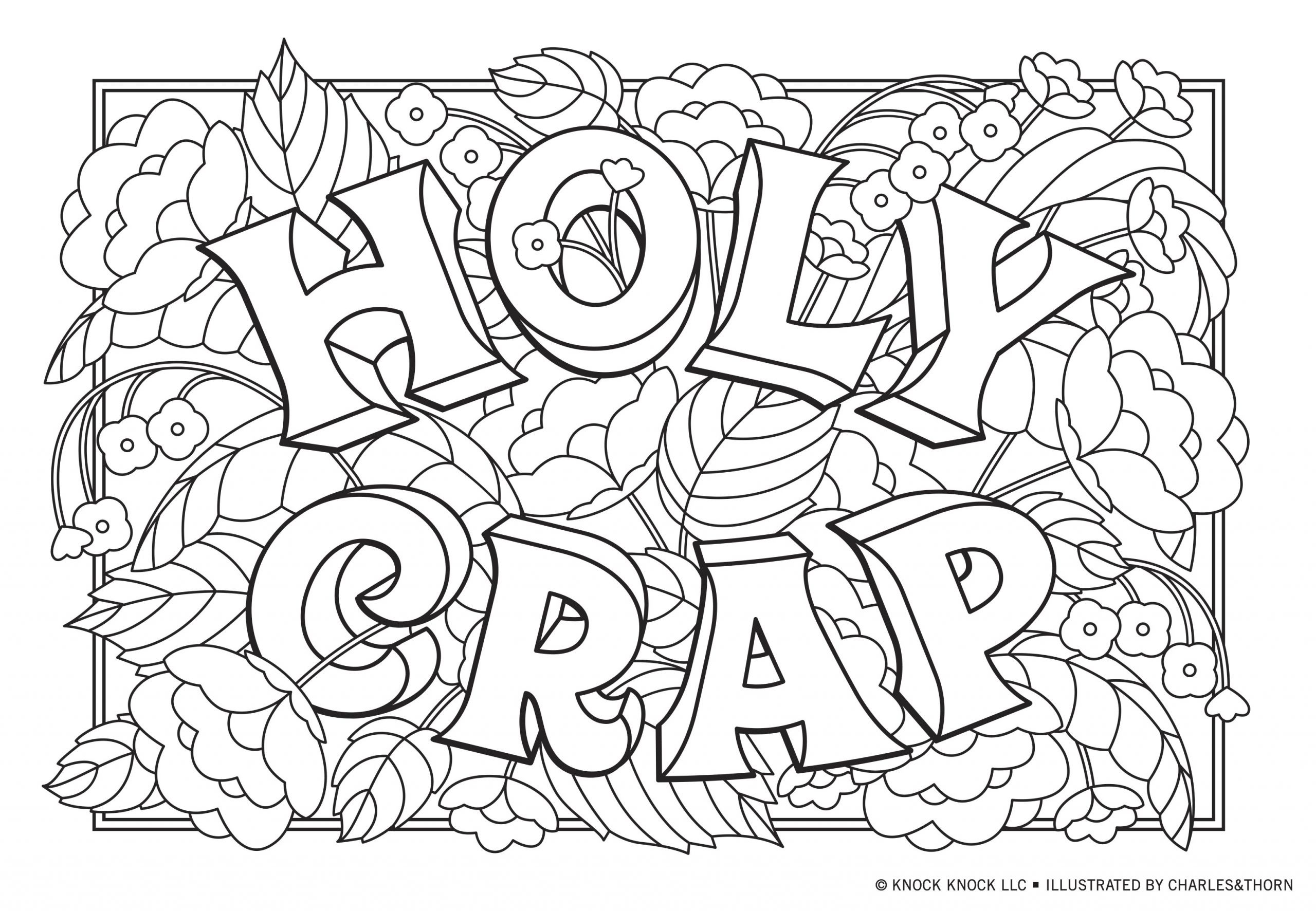 Funny Adult Coloring Pages
 NSFW—But Safe for WFH—Printable Adults Coloring Pages