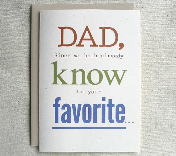 Funny Birthday Card For Dad
 Father Birthday Card Funny Dad Since we both already know