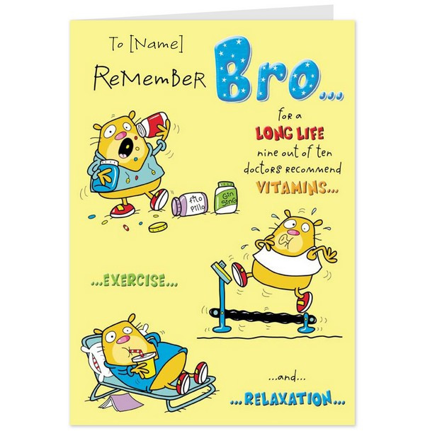 Funny Birthday Cards For Brother
 200 Best Birthday Wishes For Brother 2020 My Happy