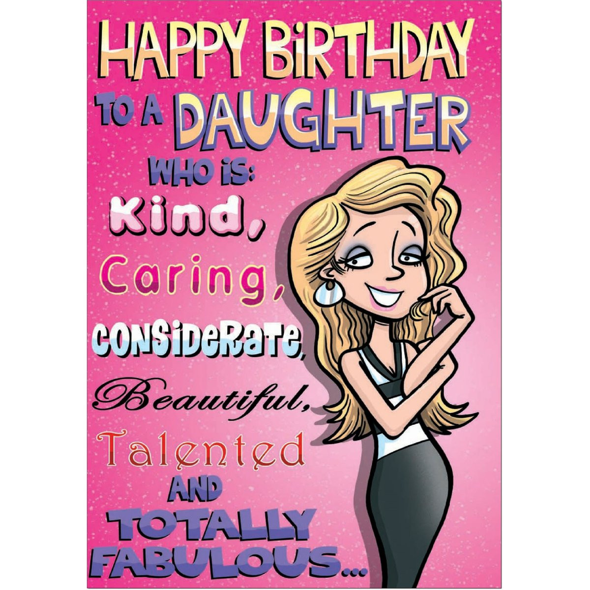 Funny Birthday Cards For Daughter
 Doodlecards Funny Daughter Birthday Card Medium