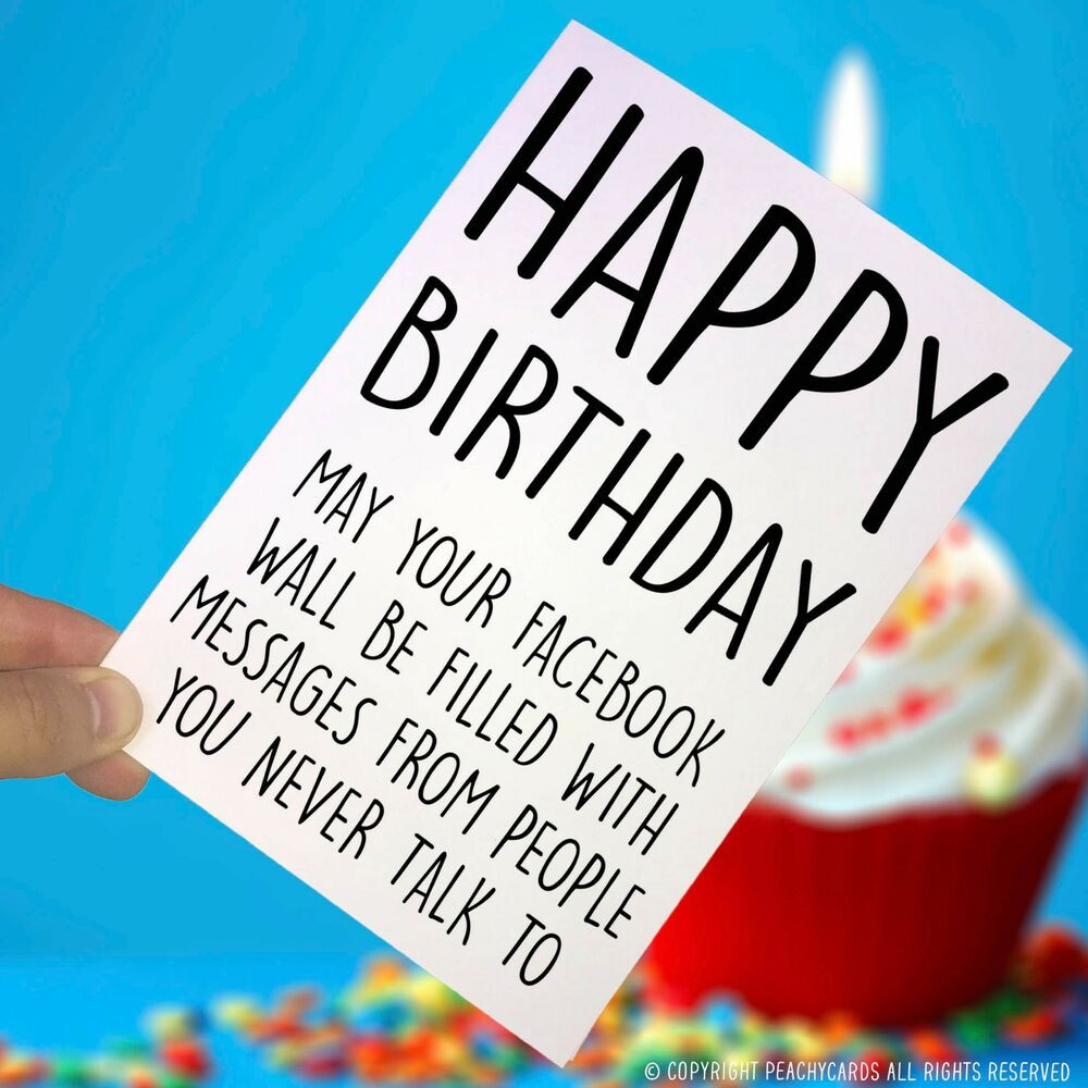 Funny Birthday Cards For Facebook Wall
 Funny Birthday Cards Joke Card Best Friend