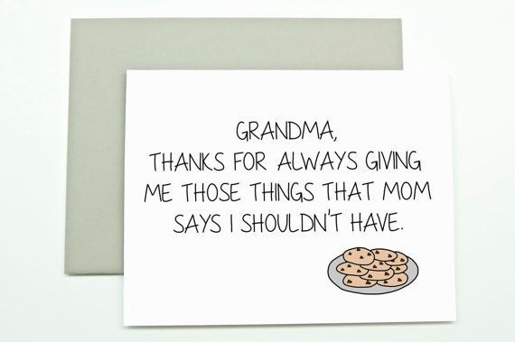 Funny Birthday Cards For Grandma
 Mother s Day Card for Grandma Grandma Card Grandma