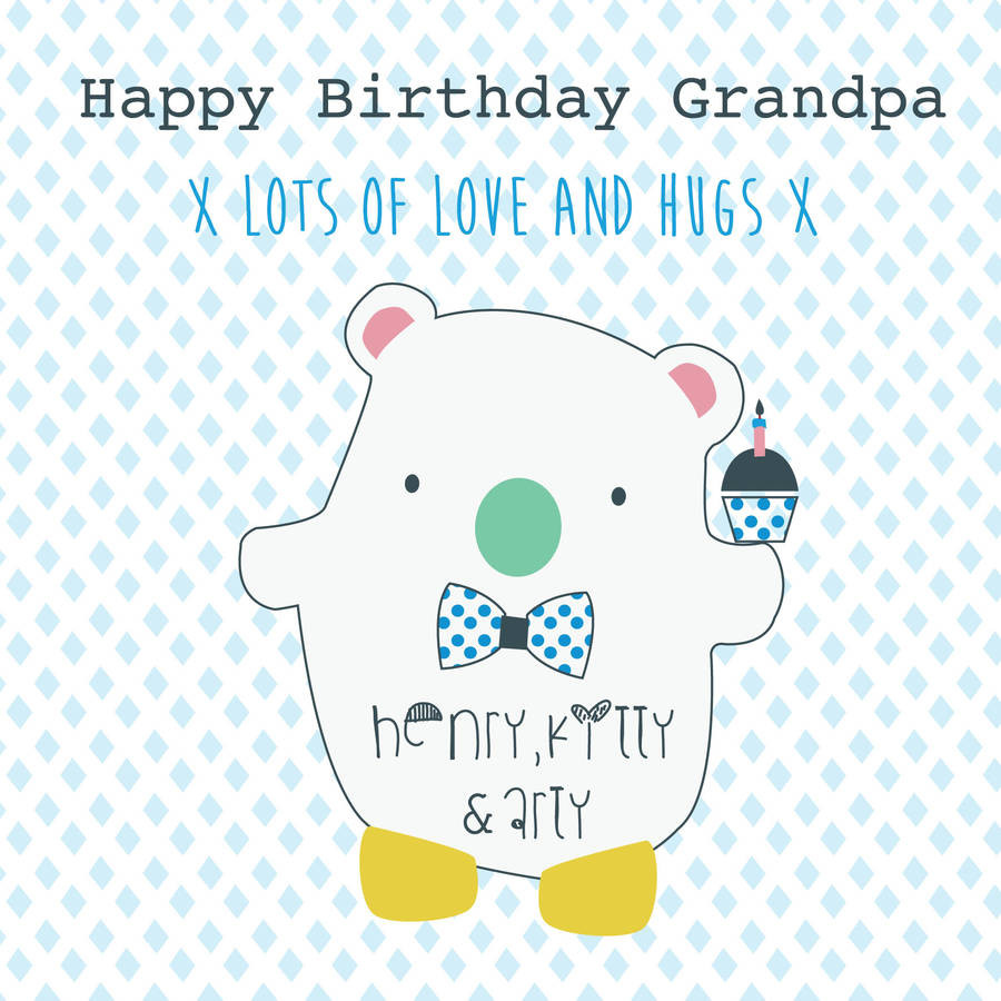 Funny Birthday Cards For Grandpa
 Happy Birthday Grandpa Personalised Greeting Card By