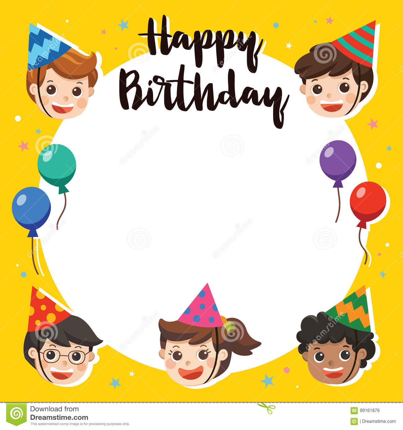 Funny Birthday Cards For Kids
 Happy Birthday Beautiful Kids Greeting Funny Stock