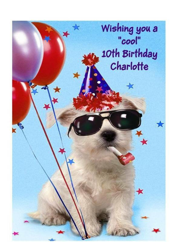 Funny Birthday Cards For Son
 Personalised A5 Birthday Card Funny Dog Son Daughter