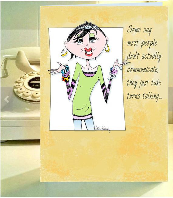 Funny Birthday Cards For Women
 Items similar to Funny Birthday Card for women funny