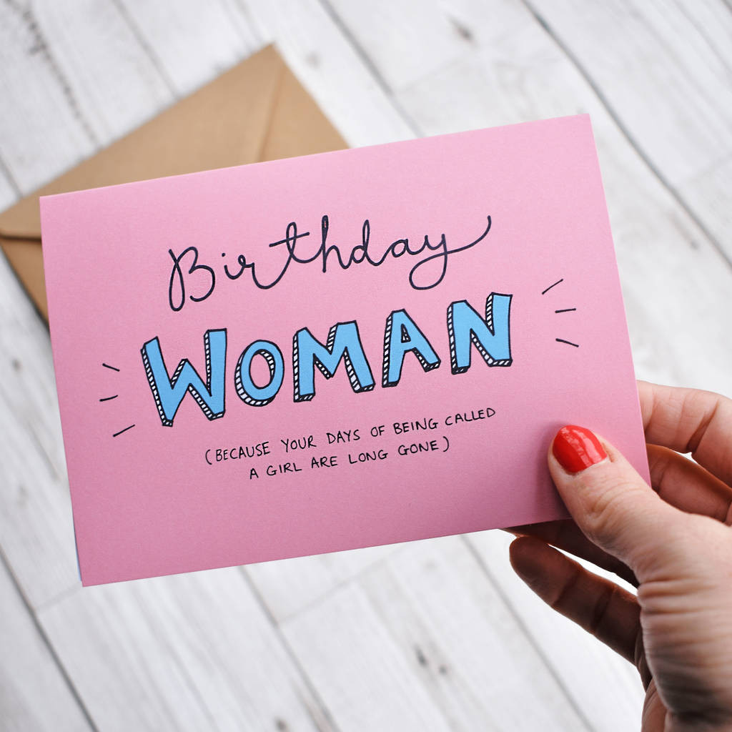 Funny Birthday Cards Her
 Birthday Woman Funny Birthday Card By Oops A Doodle