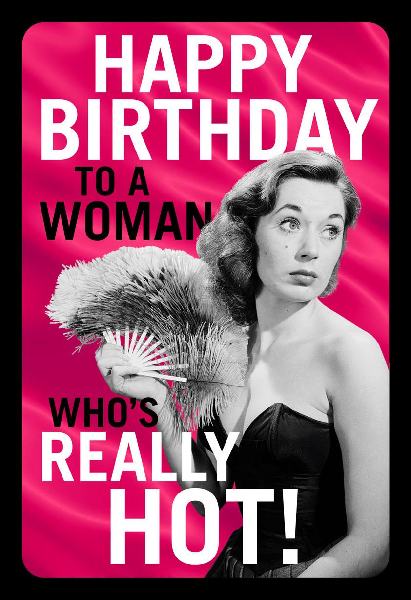 Funny Birthday Cards Her
 Really Hot Funny Birthday Card for Her Greeting Cards