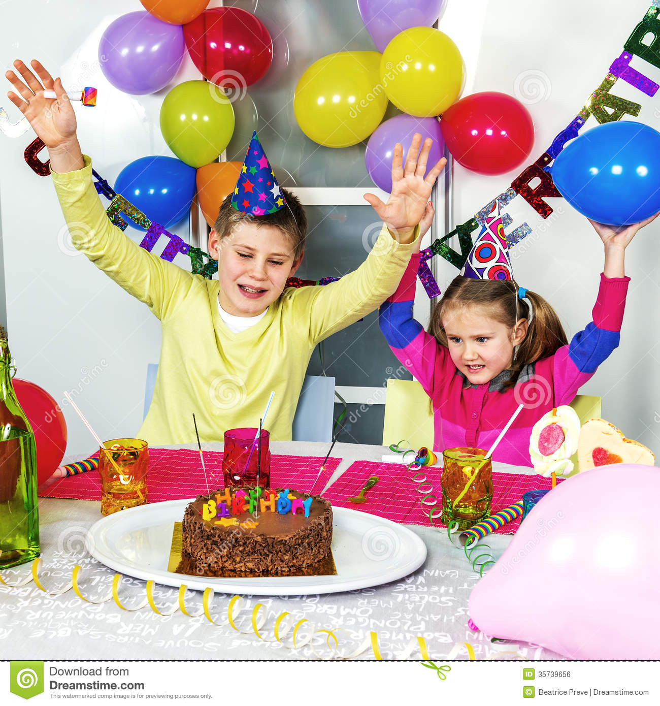 Funny Birthday Ideas
 Big funny birthday party stock photo Image of festive