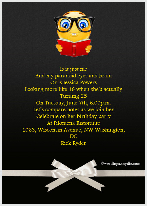 Funny Birthday Invite
 Funny Birthday Party Invitation Wording – Wordings and