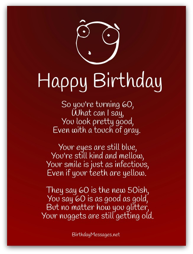 Funny Birthday Poem
 Funny Birthday Poems Page 2