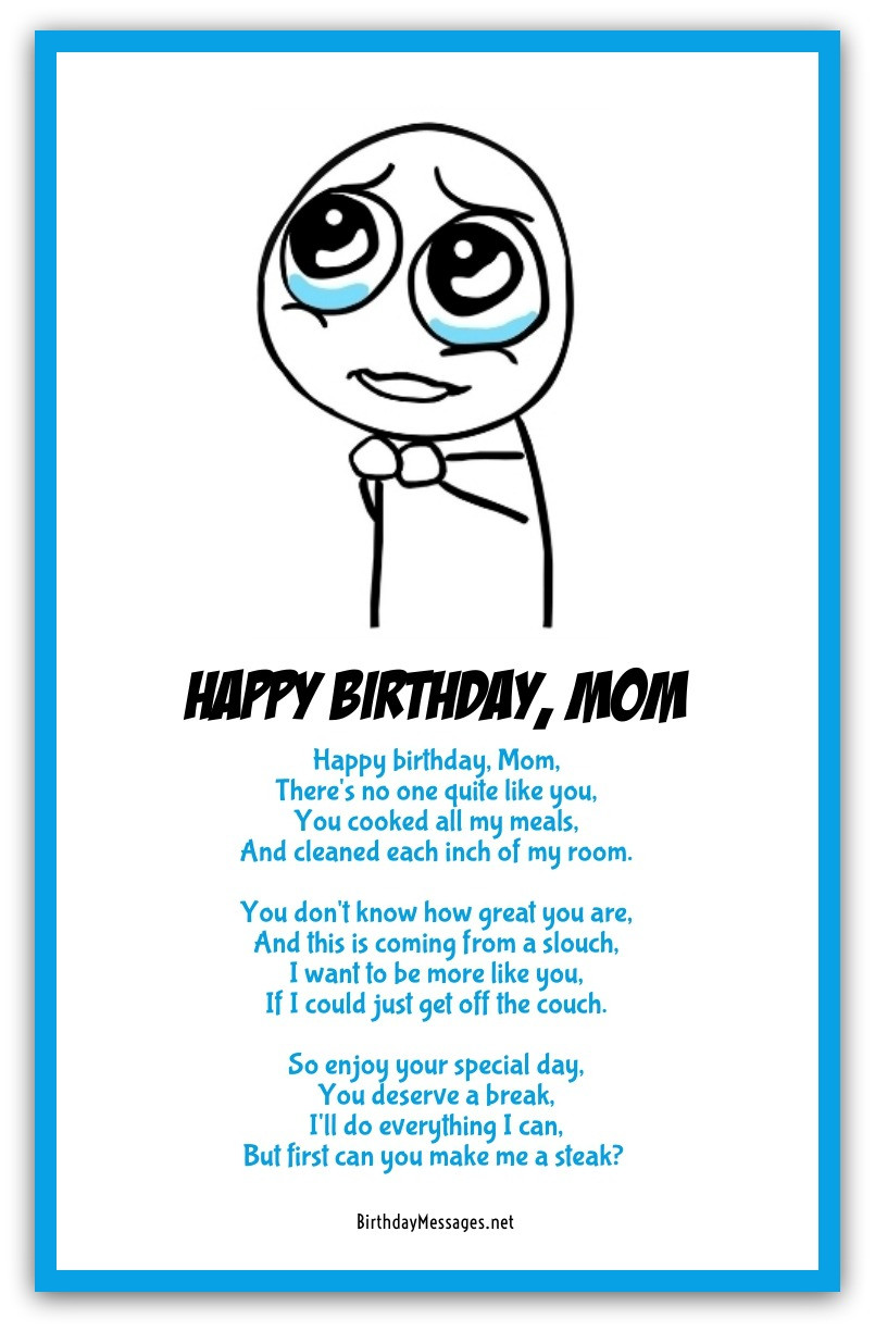 Funny Birthday Poem
 Funny Birthday Poems Page 3