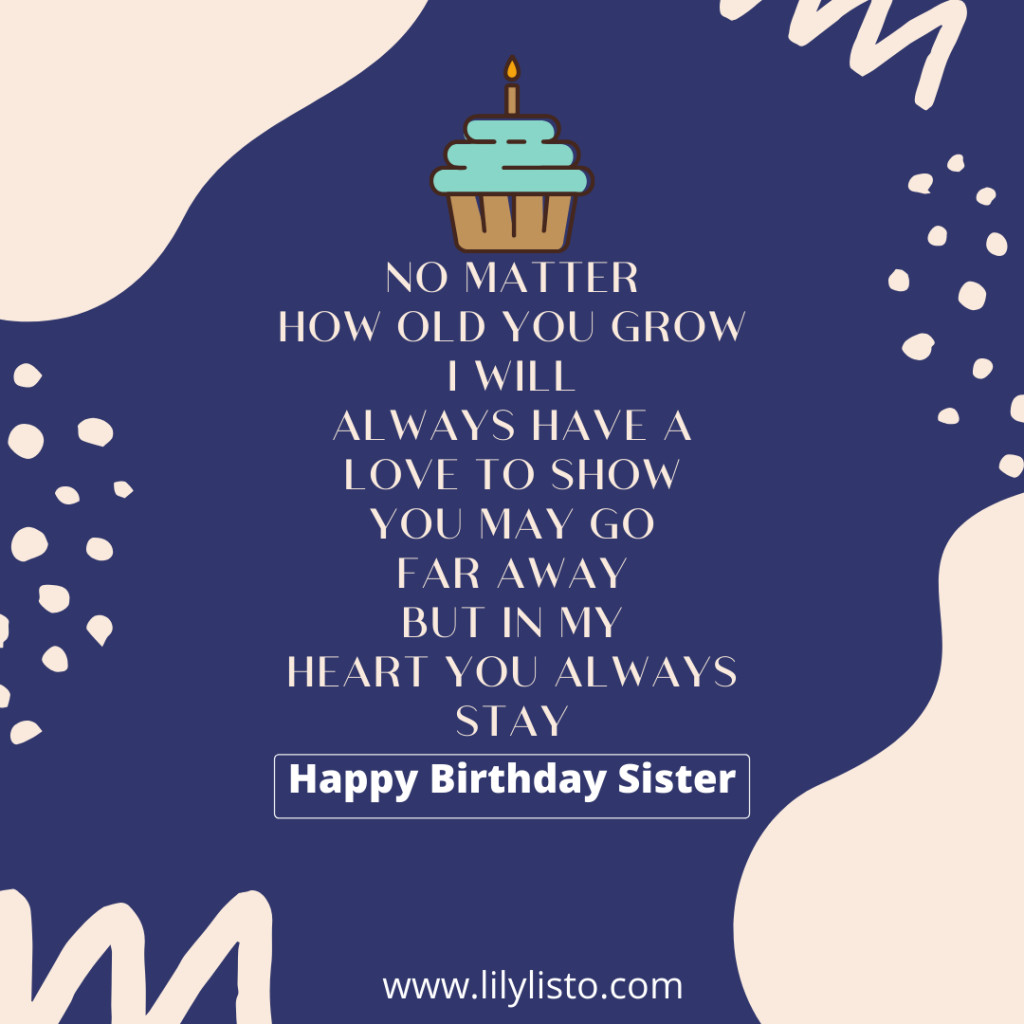 Funny Birthday Poems For Sister
 Birthday Poems for Sister Happy Birthday Sister Poems