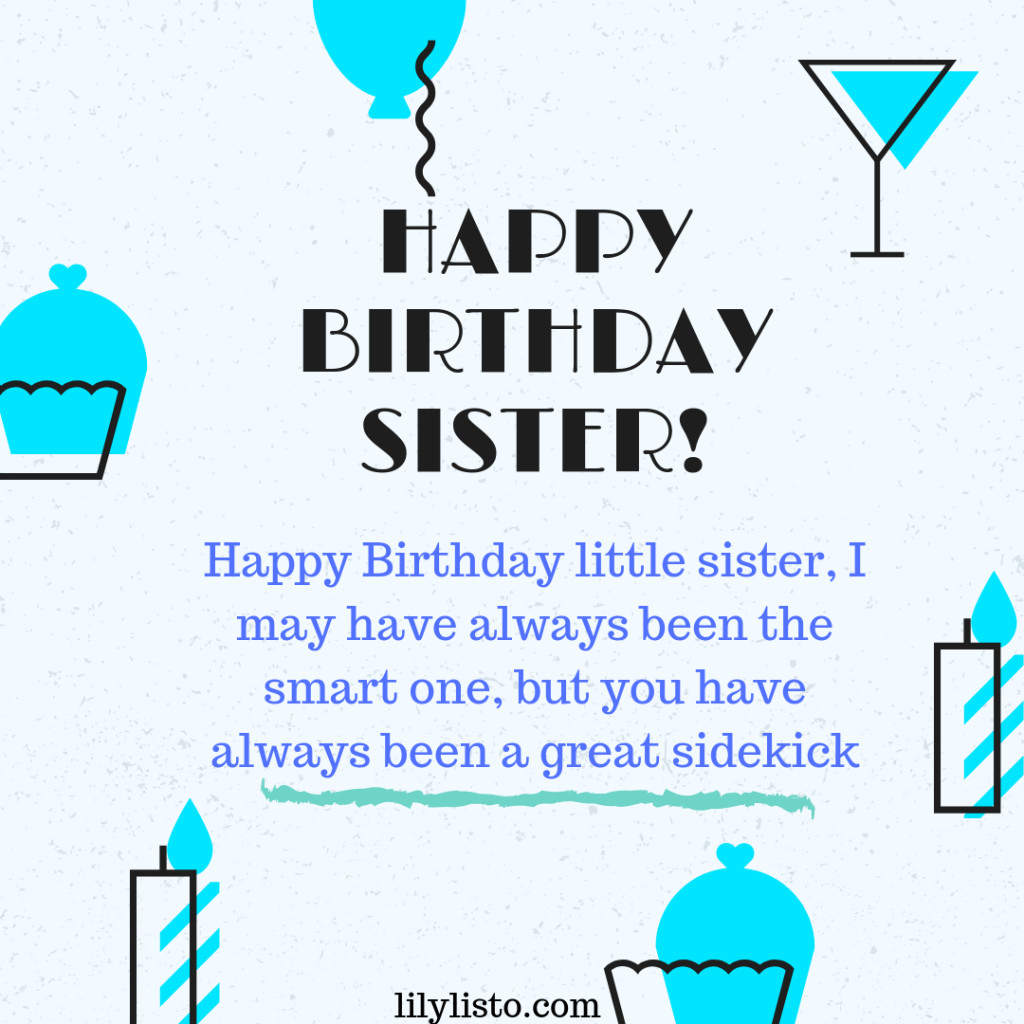 Funny Birthday Wish For Sister
 Funny Birthday Wishes for Younger Sister Little Sister