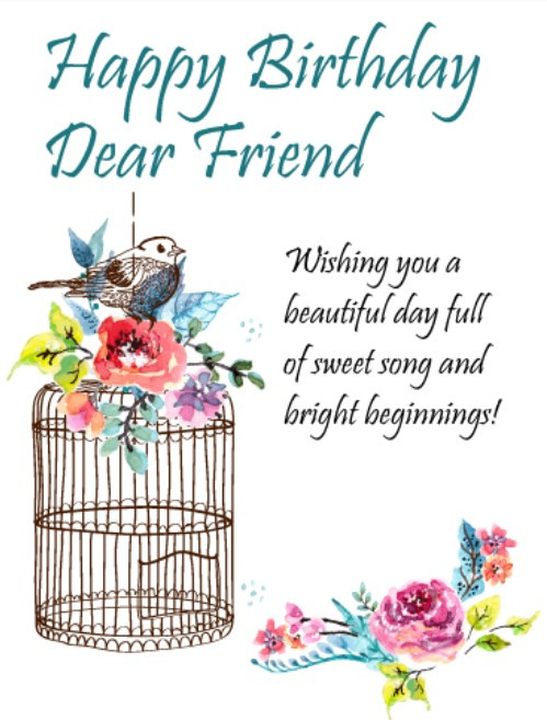 Funny Birthday Wishes For A Friend
 50 Best Happy Birthday Greetings to a Friend Quotes Yard