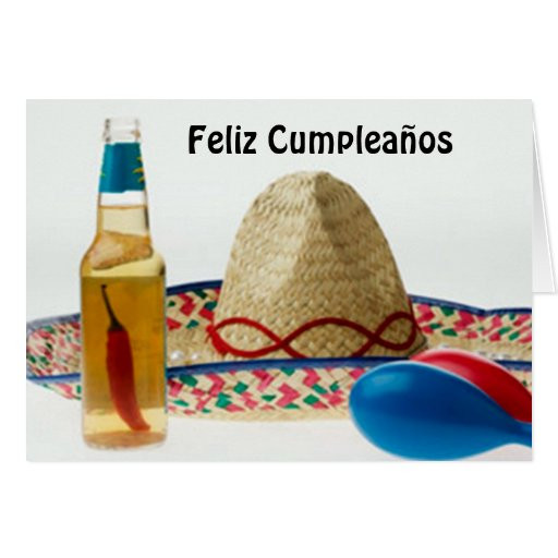 Funny Birthday Wishes In Spanish
 FELIZ CUMPLEANOS HAPPY BIRTHDAY SPANISH CARD