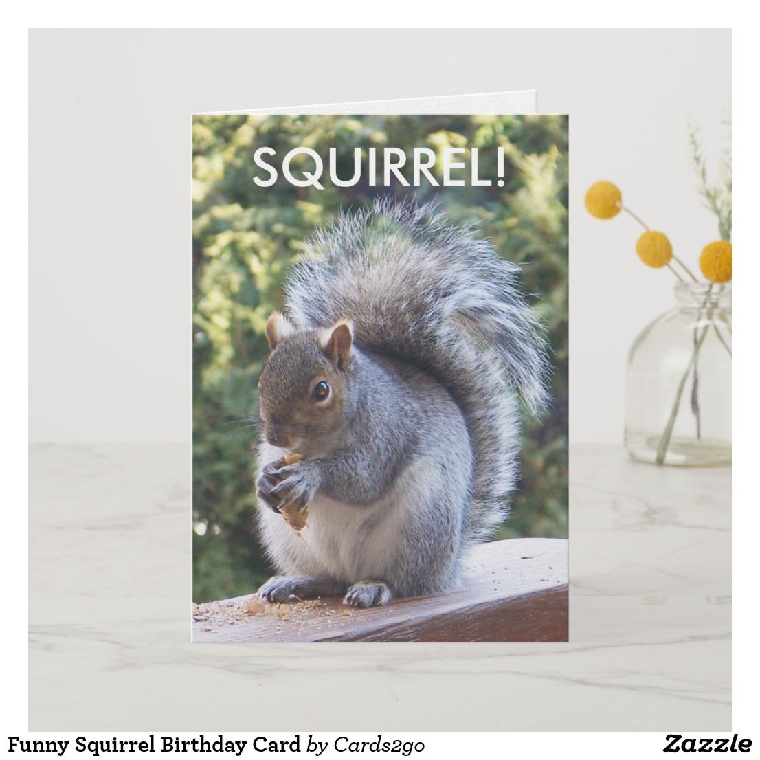 Funny Electronic Birthday Cards
 Funny Squirrel Birthday Card Zazzle