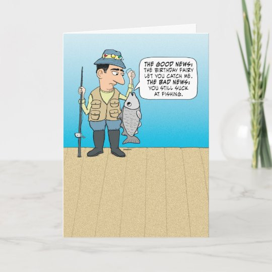 Funny Fishing Birthday Cards
 Funny Insulting Fish Birthday Card