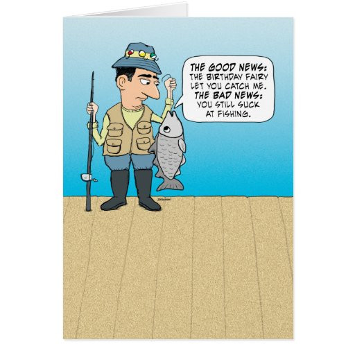 Funny Fishing Birthday Cards
 Funny Insulting Fish Birthday Greeting Card