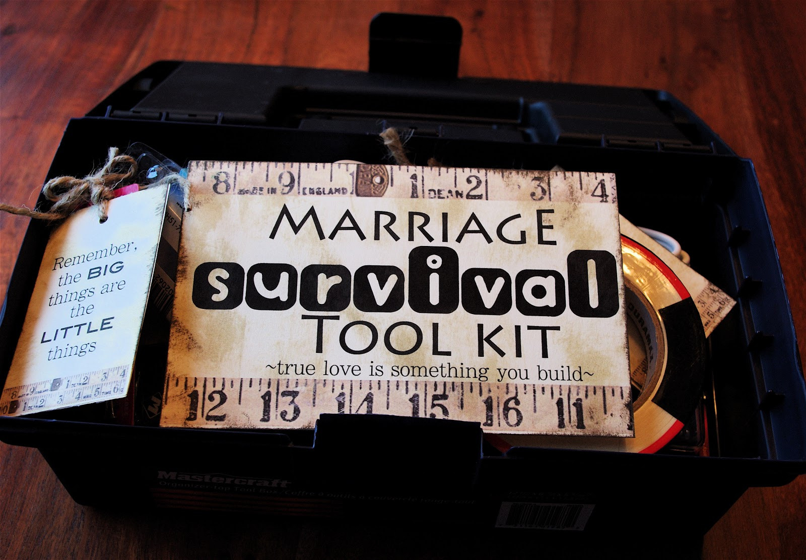Funny Gift Ideas For Couples
 Creative "Try"als Marriage Survival Tool Kit