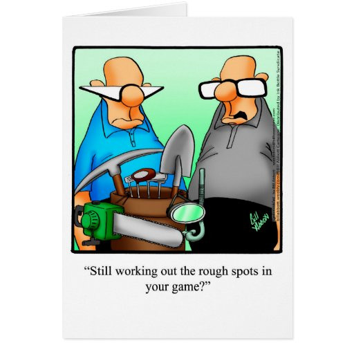 Funny Golf Birthday Cards
 Golf Humor Birthday Greeting Card