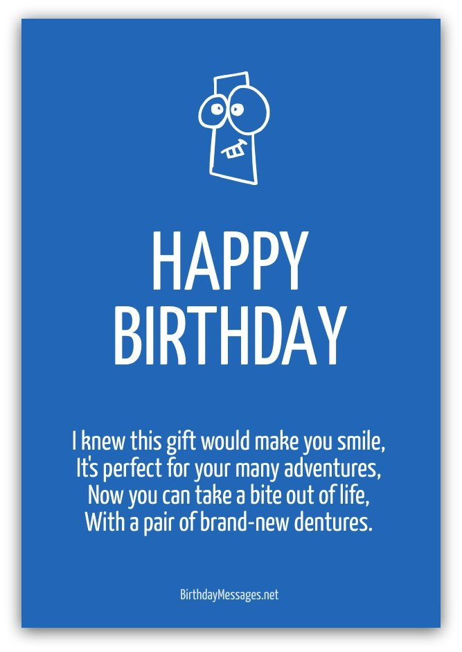 Funny Happy Birthday Poem
 Funny Birthday Poems Funny Birthday Messages