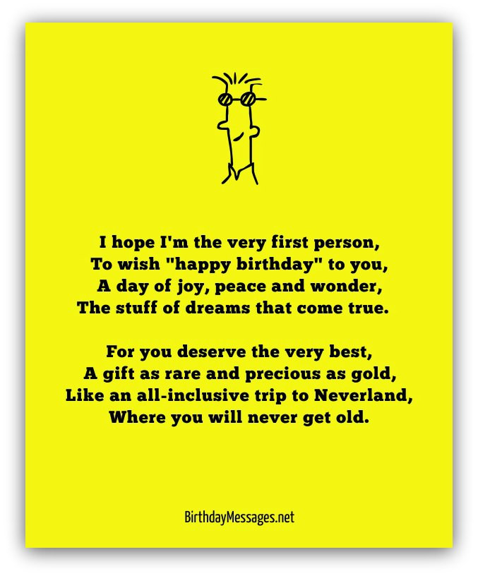 Funny Happy Birthday Poems
 Happy Birthday Poems Happy Birthday Messages