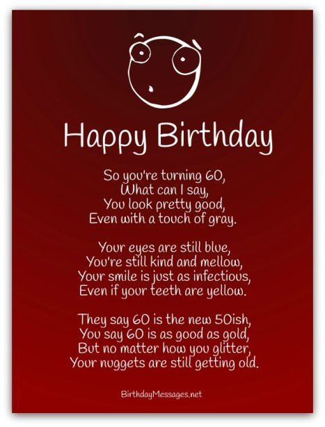 Funny Happy Birthday Poems
 Funny Birthday Poems Page 2