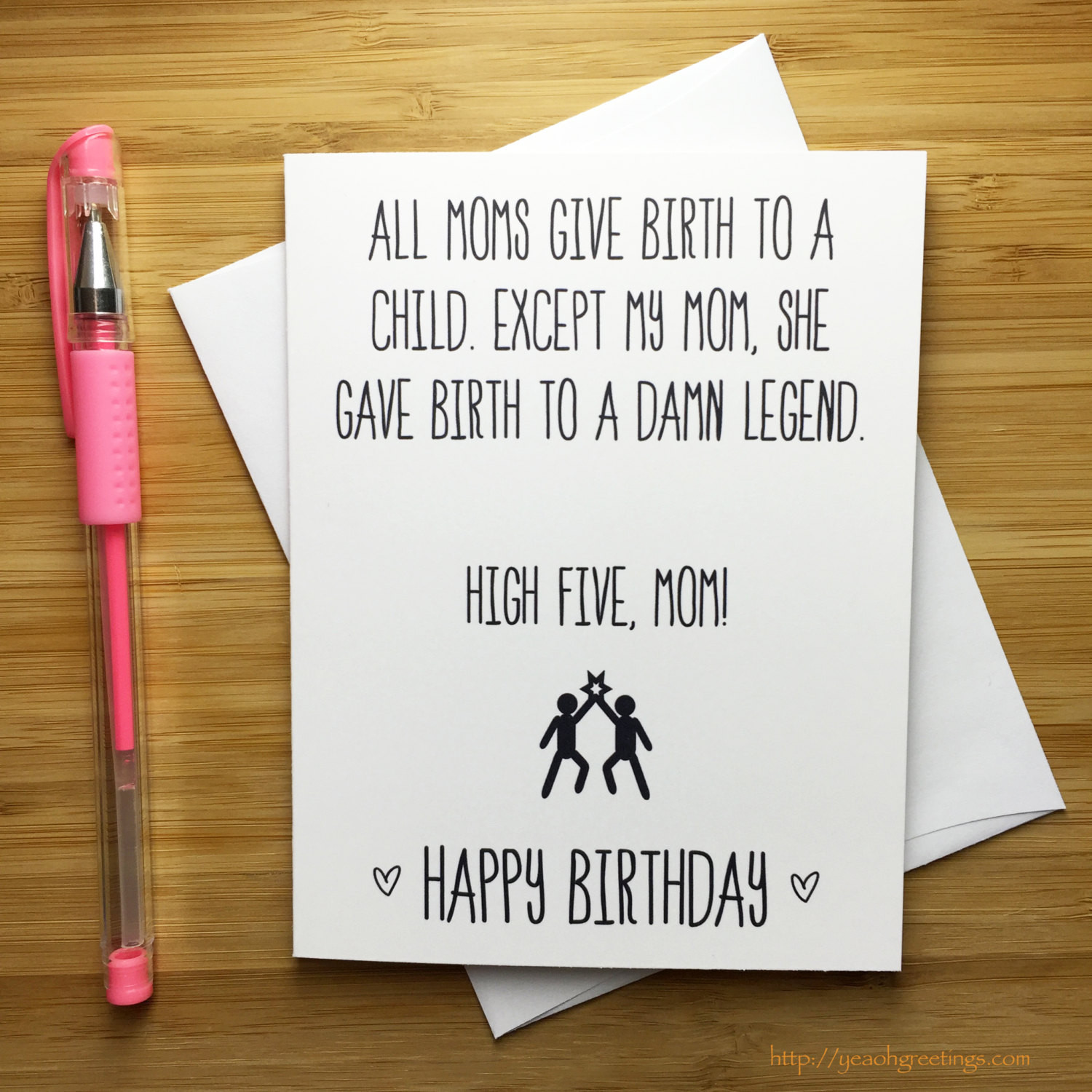 Funny Mom Birthday Quotes
 Funny Happy Birthday Mom Card Mother Happy Birthday Happy