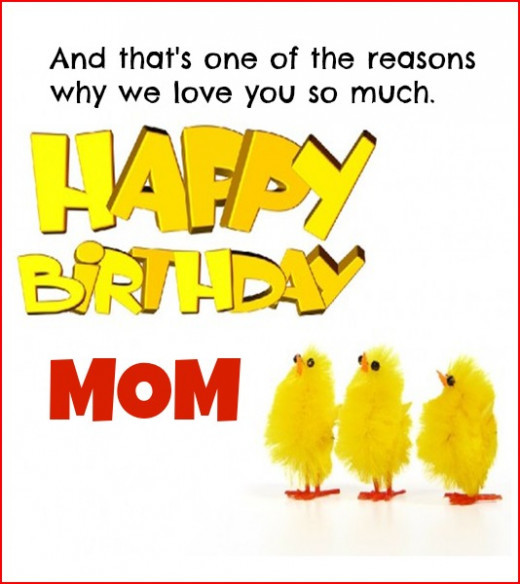 Funny Mom Birthday Quotes
 HAPPY BIRTHDAY MOM Birthday Wishes for Mom