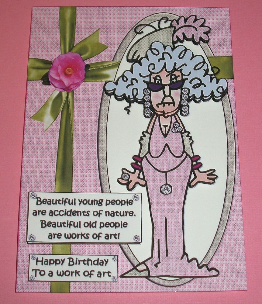 Funny Old Lady Birthday Cards
 Details about "Handmade" HUMOROUS 3D YOU KNOW YOUR GETTING