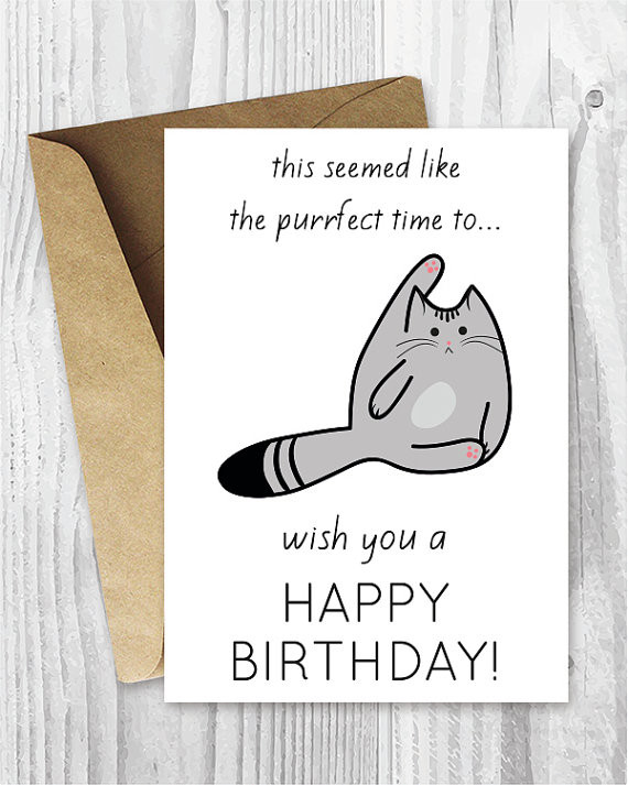 Funny Printable Birthday Card
 Funny Birthday Cards Printable Birthday Cards Funny Cat