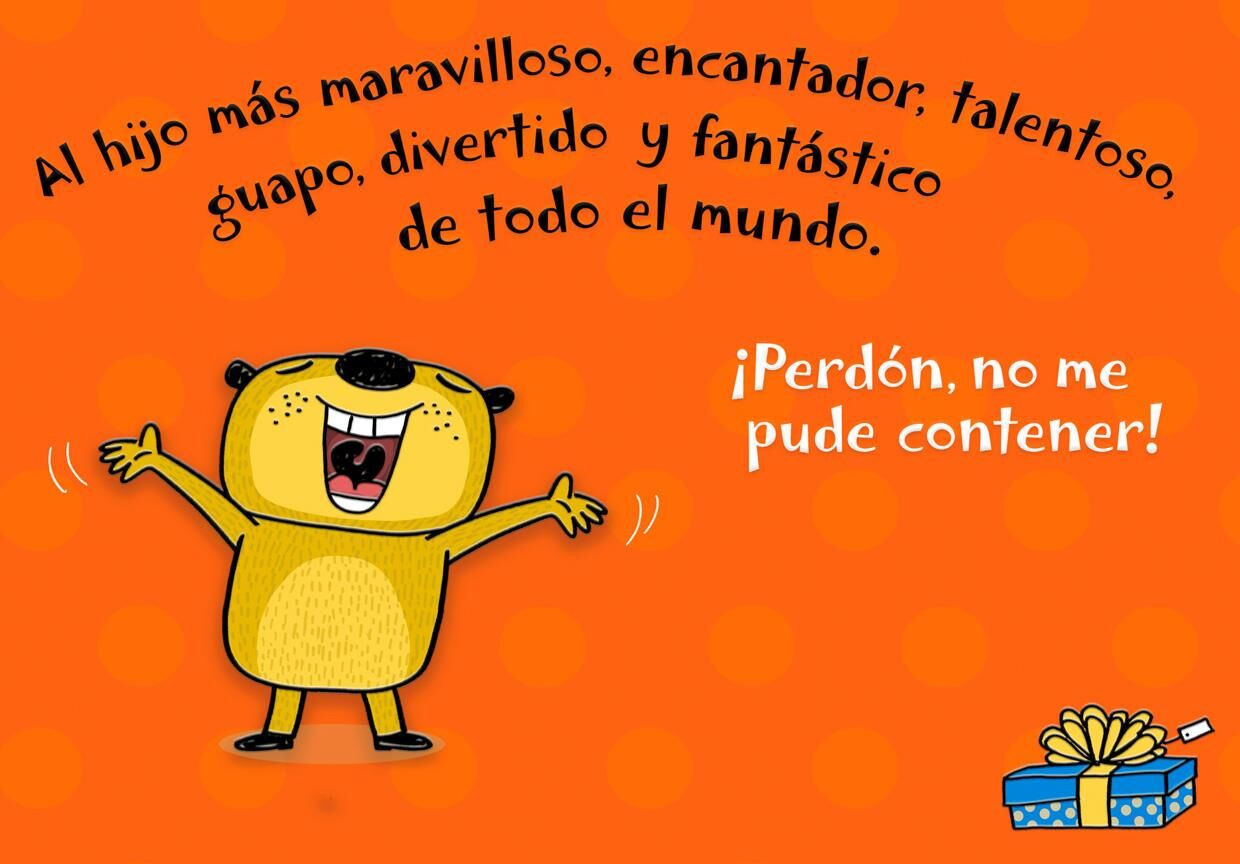 Funny Spanish Birthday Cards
 A Simple Wish for My Son Spanish Language Funny Birthday