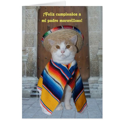 Funny Spanish Birthday Cards
 Spanish Birthday for Dad Card