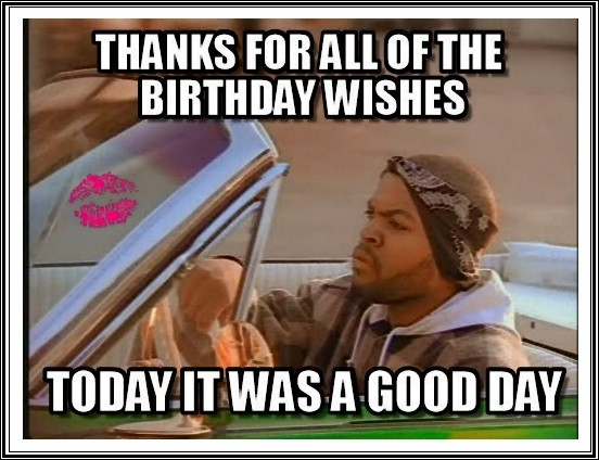 Funny Thank You Birthday Wishes   Funny Birthday Thank You Meme Quotes