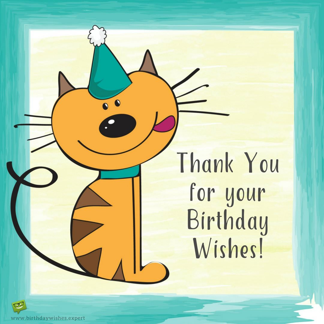 Funny Thank You Birthday Wishes   Thank You for your Birthday Wishes